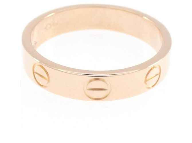 Anello Mini Love di Cartier in oro rosa D'oro - vista 2