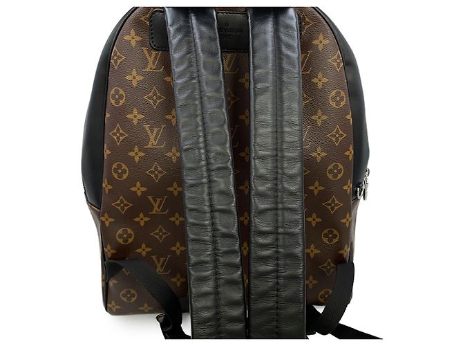 Zaino Louis Vuitton Monogram Macassar Josh NV M45349 Marrone Nero Monogramma - vista 15