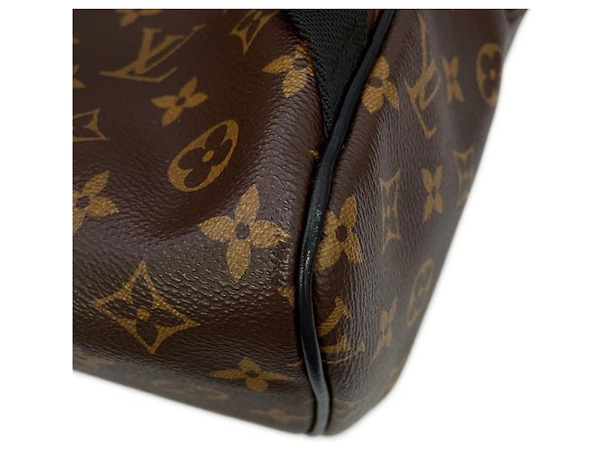 Zaino Louis Vuitton Monogram Macassar Josh NV M45349 Marrone Nero Monogramma - vista 7