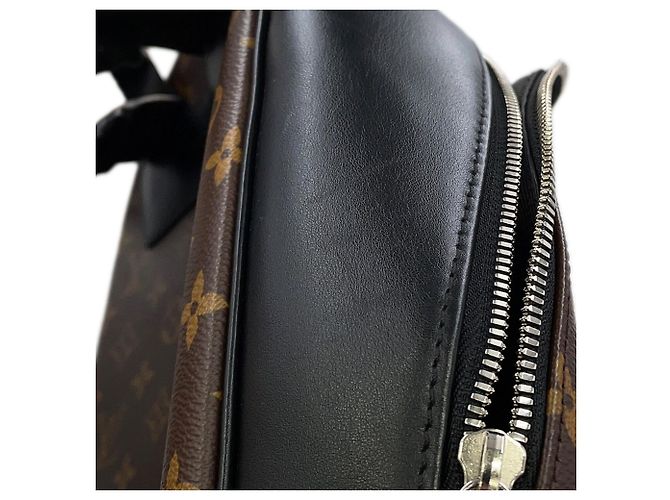 Zaino Louis Vuitton Monogram Macassar Josh NV M45349 Marrone Nero Monogramma - vista 8