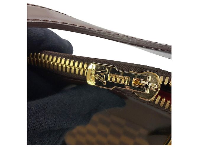 Verona Borsa a tracolla Louis Vuitton Damier Ebene Rosso - vista 11