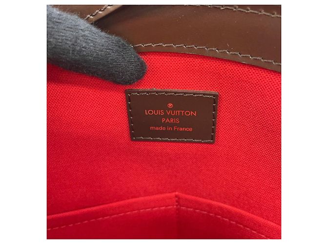 Verona Borsa a tracolla Louis Vuitton Damier Ebene Rosso - vista 16