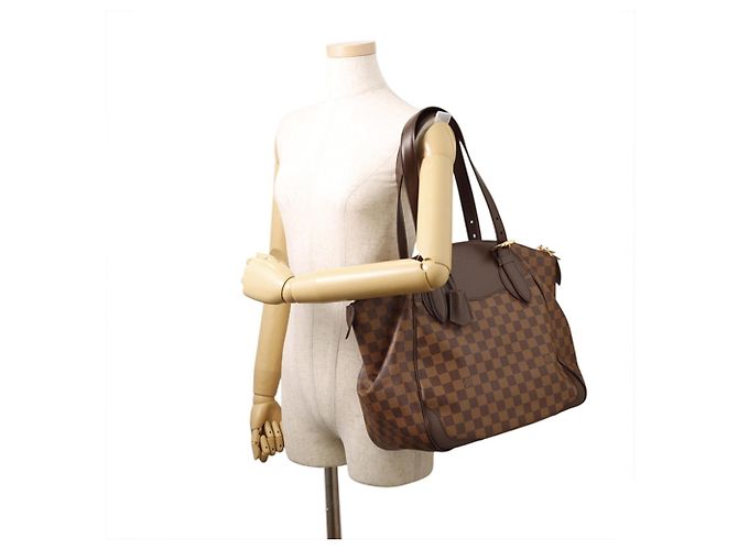 Verona Borsa a tracolla Louis Vuitton Damier Ebene Rosso - vista 3