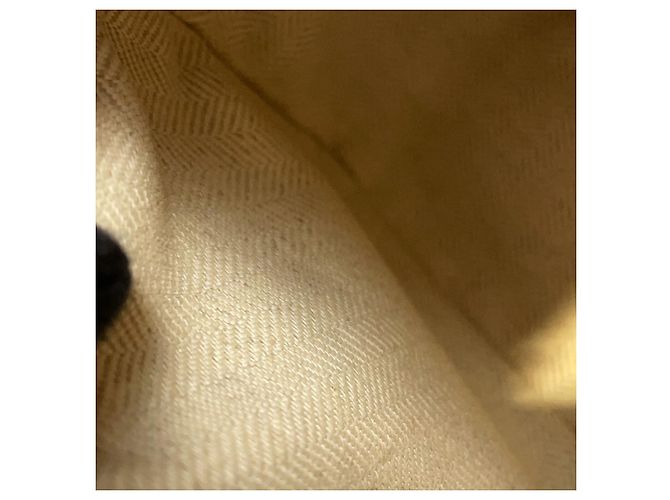 Borsa a mano mini in pelle Loewe Puzzle Bag Marrone Bianco Beige - vista 11
