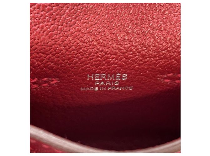 Hermès Charm per borsa Kelly Twilly Hermes in Rouge Vif Rosso - vista 9