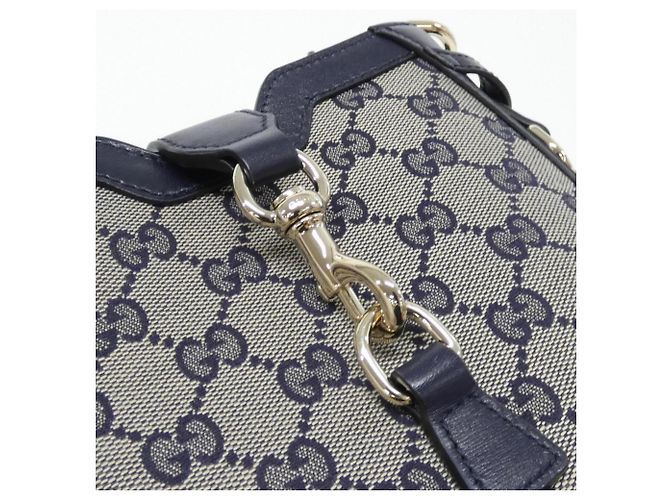 Gucci 782919 FADAC Borsa a Spalla Beige Blu navy - vista 5