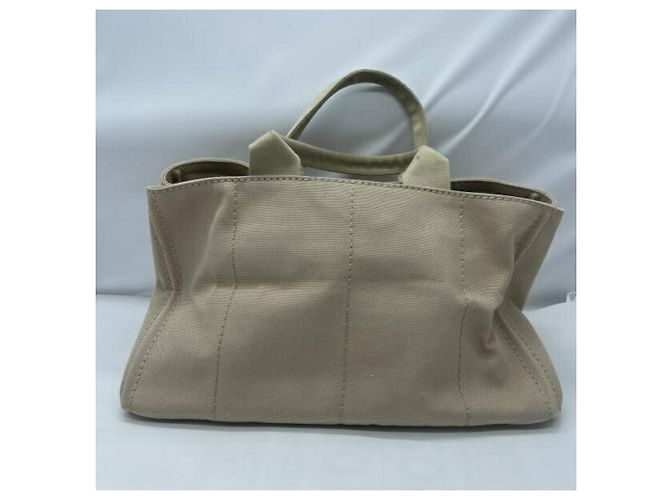 Bolso Tote Prada Canapa Beige - vista 2