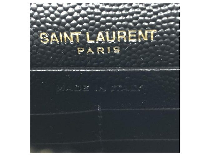 Portafoglio a bustina con catena Cassandra Yves Saint Laurent Nero - vista 6