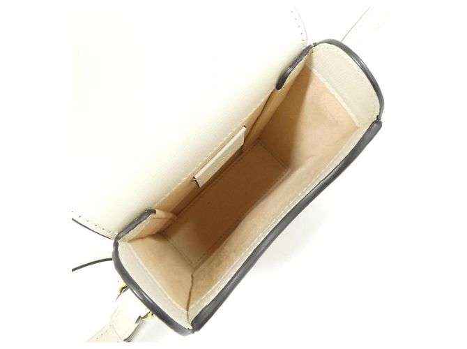 Borsa a tracolla Gucci Horsebit 1955 Bianco Beige - vista 9