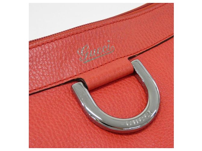 Borsa a tracolla in pelle rossa Gucci 265691 Rosso - vista 5