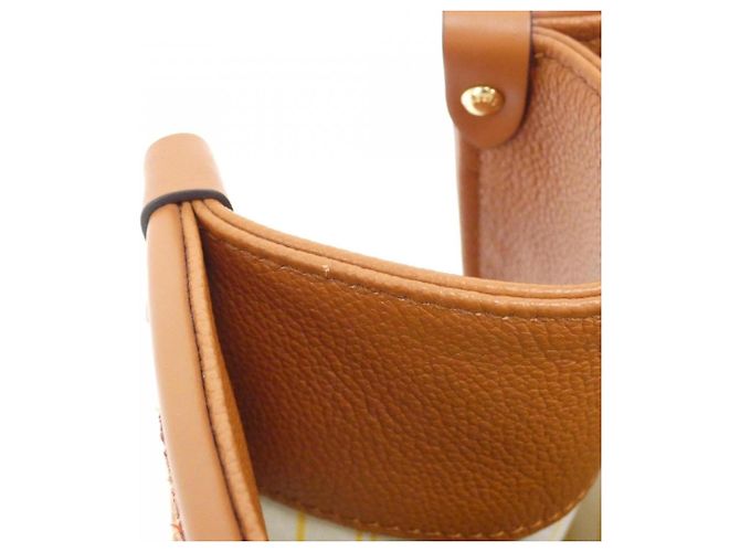 Borsa Louis Vuitton Monogram Raffia OnTheGo MM Marrone Beige - vista 6