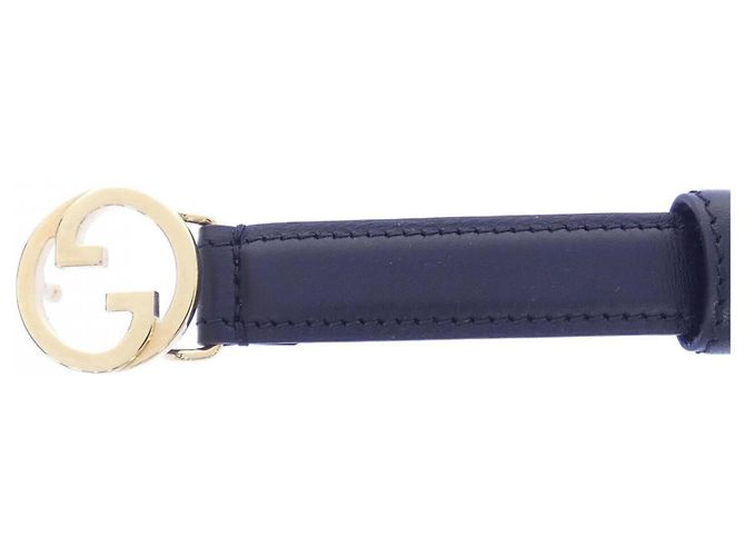 Gucci 723073 Standard Gürtel Schwarz Golden - Ansicht 2