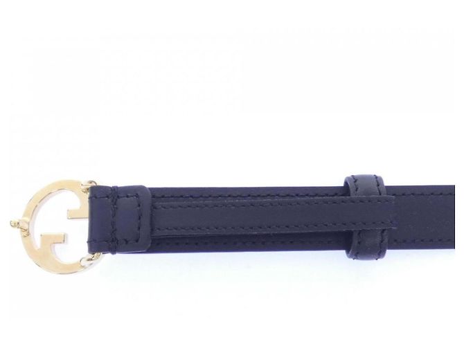 Gucci 723073 Standard Gürtel Schwarz Golden - Ansicht 3