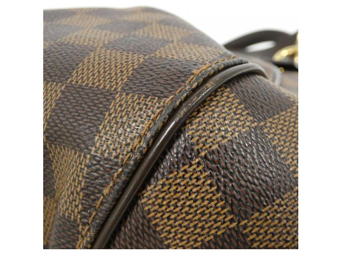 Borsa a Spalla Louis Vuitton Damier Sistina GM Marrone - vista 3