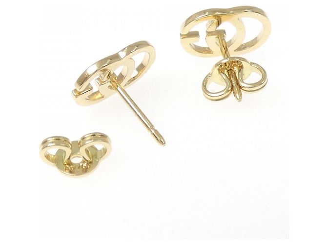 Orecchini Gucci GG Stud in oro giallo 18K - vista 3