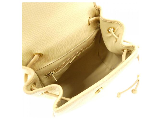 Christian Dior Beige Leather Backpack - view 9