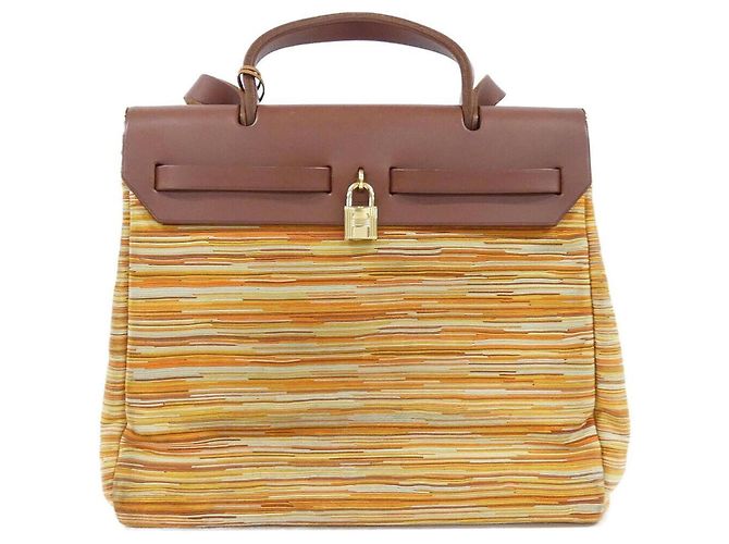 Hermès Hermes Herbag PM Handtasche Braun - Ansicht 2