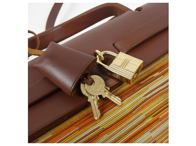 Hermès Hermes Herbag PM Handtasche Braun - Ansicht 4
