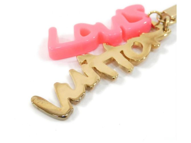 Lanyard Louis Vuitton - Oro e Rosa D'oro - vista 2
