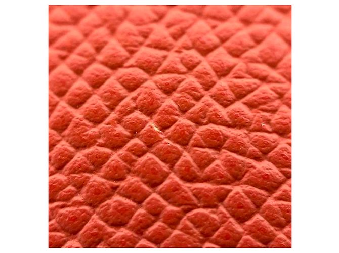 Hermès Portafoglio Azap Compact in seta Hermes Rosso - vista 9