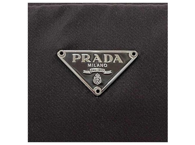Pochette de Nylon Tessuto Prada Castaño Marrón oscuro - vista 8