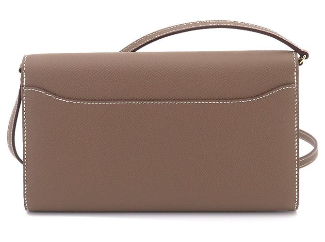 Hermès Hermes Constance Long To Go Bifold-Geldbörse Taupe - Ansicht 3
