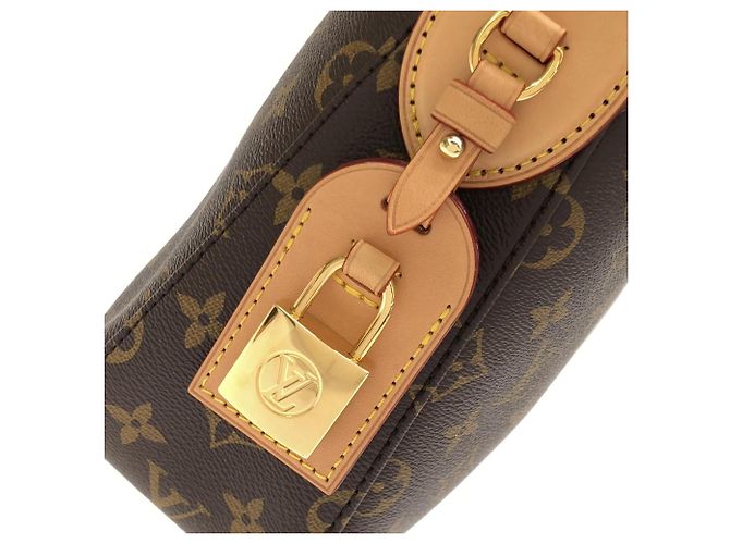 Borsa a Spalla Louis Vuitton Monogram Slouchy PM Marrone - vista 3