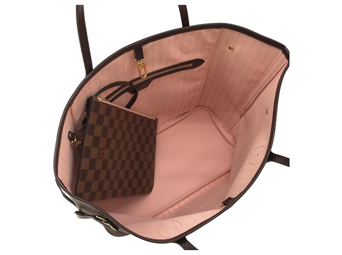 Bolso Louis Vuitton Damier Neverfull MM Rosa Damier ebene - vista 6