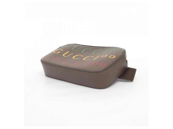 Marsupio Gucci in pelle marrone - vista 3