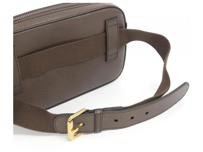 Marsupio Gucci in pelle marrone - vista 4