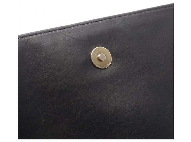 Borsa a Spalla Chanel Chocolate Bar Coco Mark Nero - vista 11