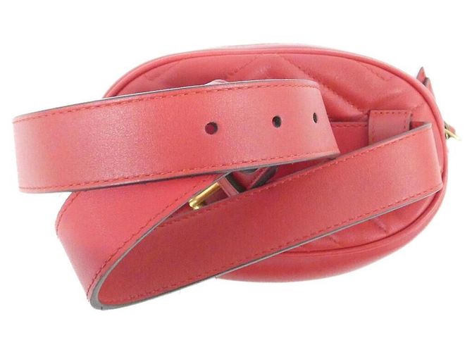 Marsupio Gucci GG Marmont rosso - vista 2