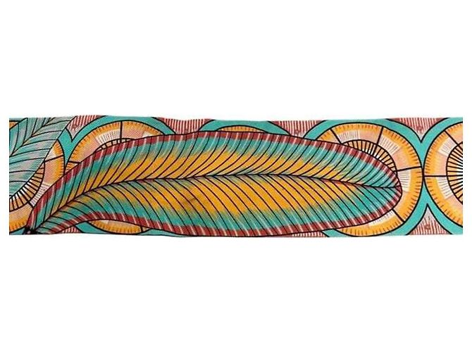 Hermès Seidenschal Grün Gelb - Ansicht 11