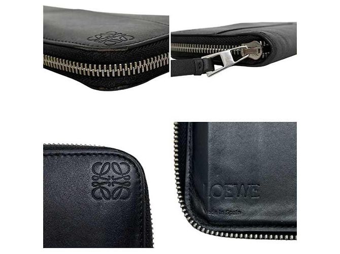 Cartera larga de cuero negro Loewe - vista 6