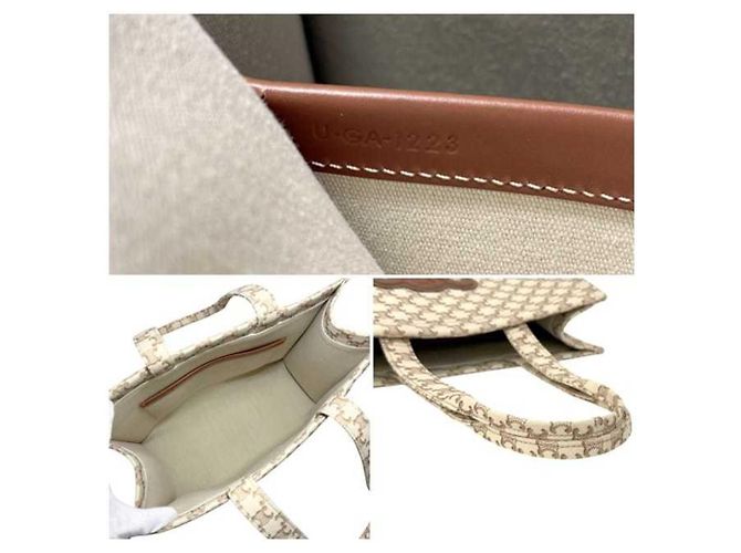 Céline Borsa Tote Celine Large Cabas Thais Marrone Beige - vista 4