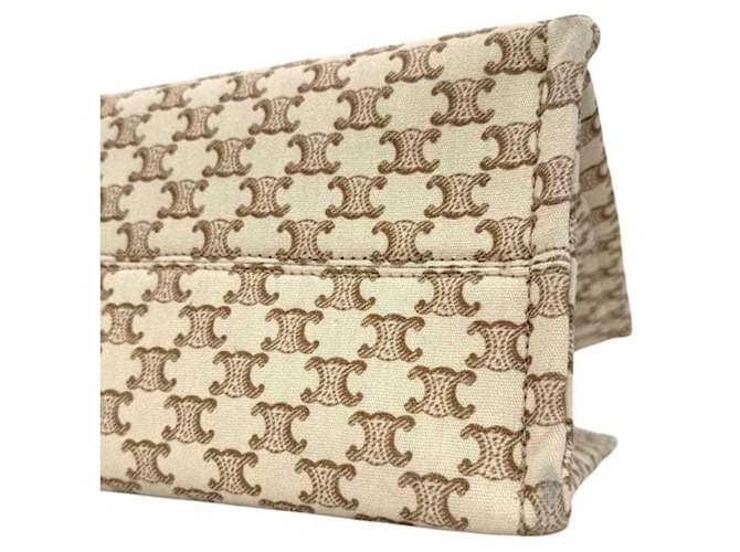 Céline Borsa Tote Celine Large Cabas Thais Marrone Beige - vista 6