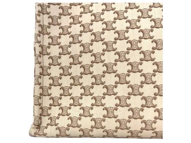 Céline Borsa Tote Celine Large Cabas Thais Marrone Beige - vista 7