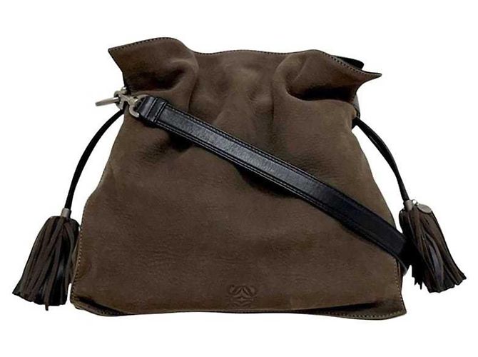 Borsa a tracolla 2-Way Loewe Flamenco Marrone - vista 2