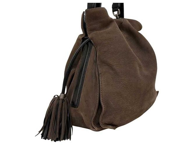 Borsa a tracolla 2-Way Loewe Flamenco Marrone - vista 6