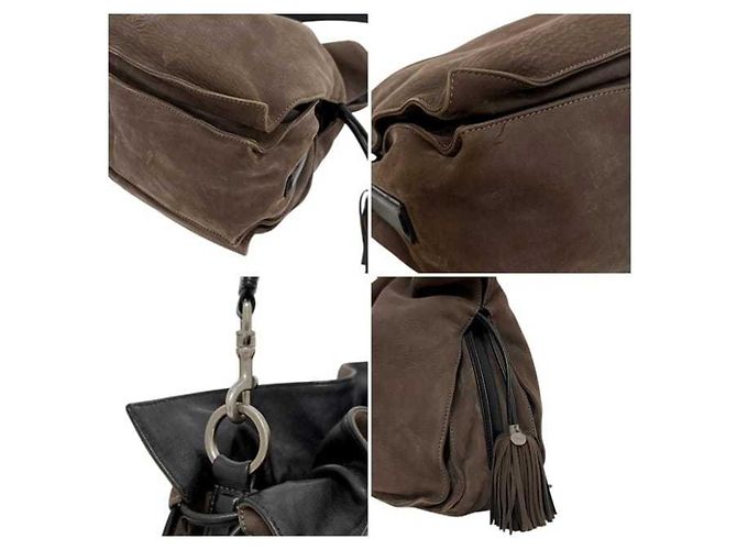 Borsa a tracolla 2-Way Loewe Flamenco Marrone - vista 7
