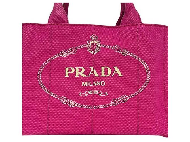 Bolso Tote Prada Canapa Rosa - vista 10