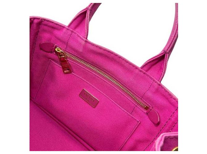 Bolso Tote Prada Canapa Rosa - vista 5