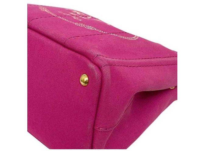 Bolso Tote Prada Canapa Rosa - vista 9