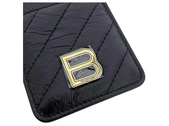 Tarjetero de cuero negro Balenciaga - vista 7