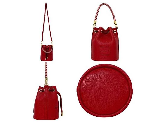 Borsa in pelle rossa Marc Jacobs Rosso - vista 3