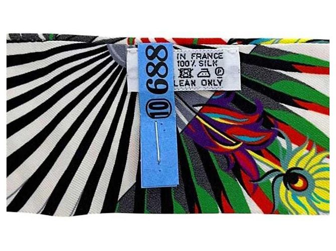 Hermès Twilly Scarf Silk Phoenix White Multicolore Multiple colors - view 5