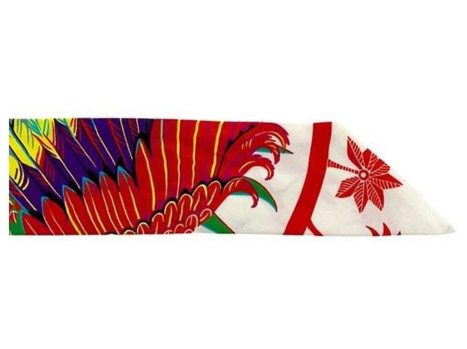 Hermès Twilly Scarf Silk Phoenix White Multicolore Multiple colors - view 6
