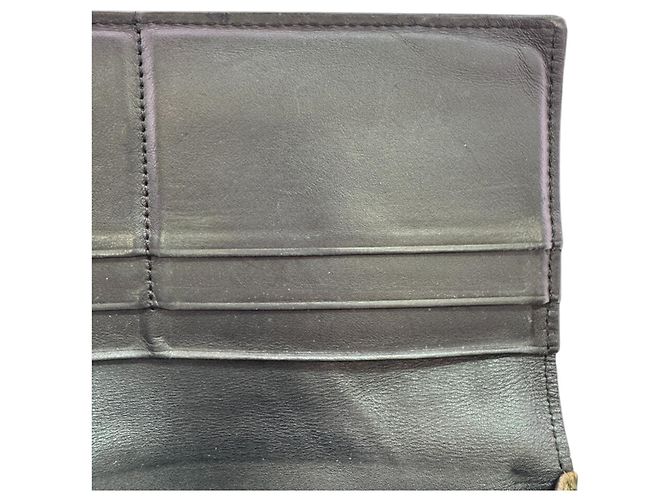 Loewe Puzzle Long Horizontal Bi-fold Wallet Black Green Khaki - view 10