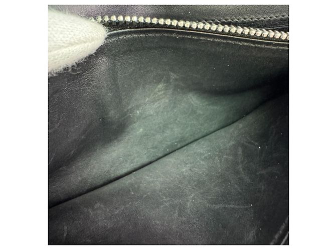 Loewe Puzzle Long Horizontal Bi-fold Wallet Black Green Khaki - view 7