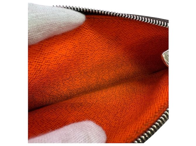Portacarte Monogram Louis Vuitton Marrone Arancione - vista 7
